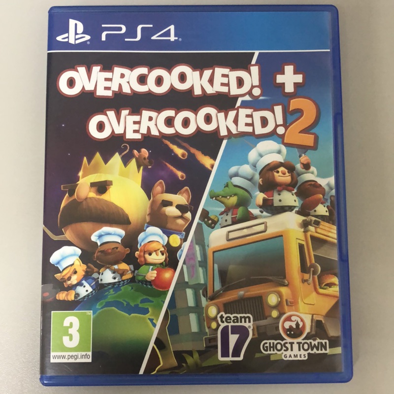 PS4 二手 遊戲片 煮過頭1+2合輯 overcooked 1+2