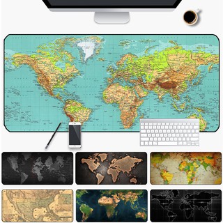 現貨✨超多圖可選✨世界地圖遊戲滑鼠墊 客制化辦公桌墊 加厚超大滑鼠墊 防水桌墊 電腦桌墊 地圖滑鼠墊