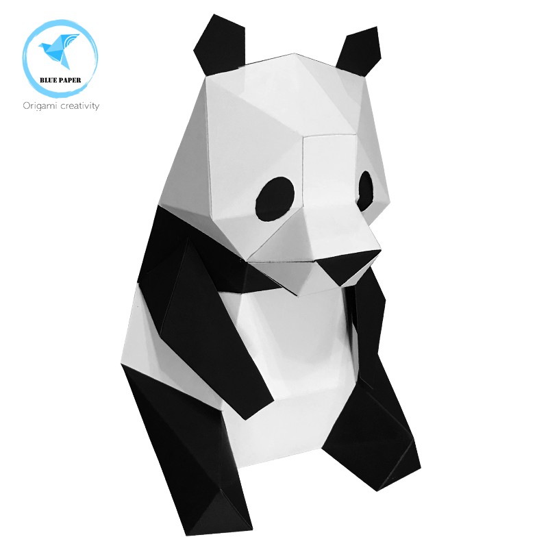 熊貓 桌面擺飾 立體紙模型 手工DIY 3D 摺紙 折紙 折一折 紙製品 擺件