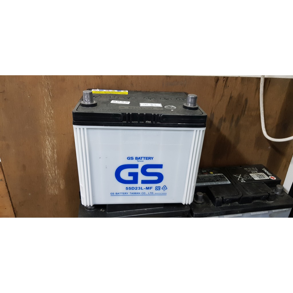 (二手中古電池) GS 55D23L-加水式汽車電池 數值漂亮，品項優