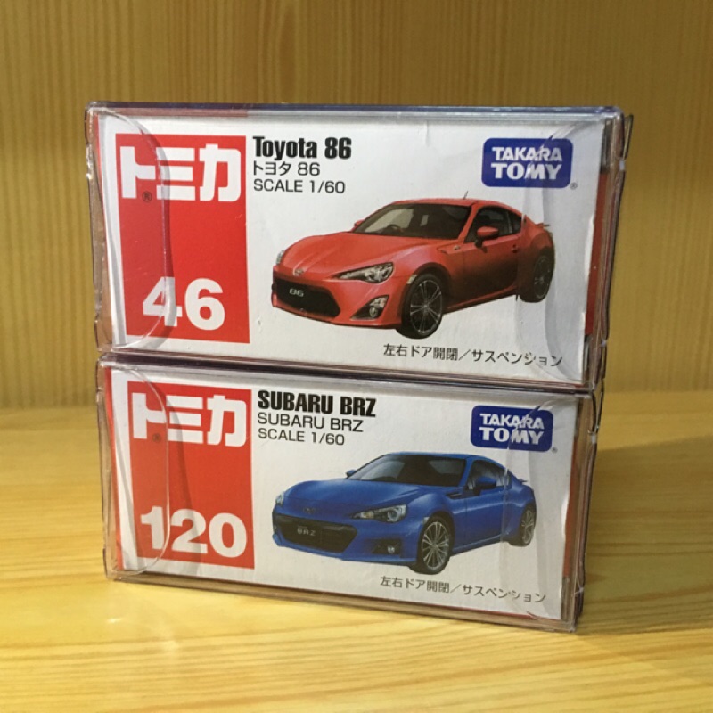【Tomica 】經典組合 Toyota 86《紅》NO.46 Subaru Brz《藍》NO.120