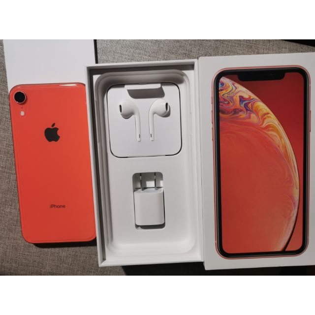 iPhone XR 128G 8成新 特殊色珊瑚橘
