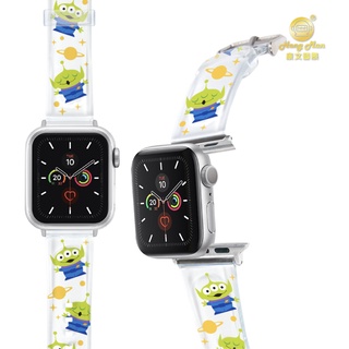 【Hong Man】迪士尼系列 Apple Watch PVC果凍透明錶帶 玩具總動員 三眼怪 透明款 客訂預購