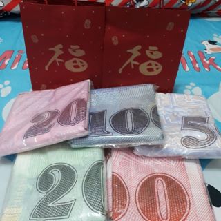 現貨台灣製鈔票浴巾(2000元款，1000元款，500元款，200元款，100元，美金款)