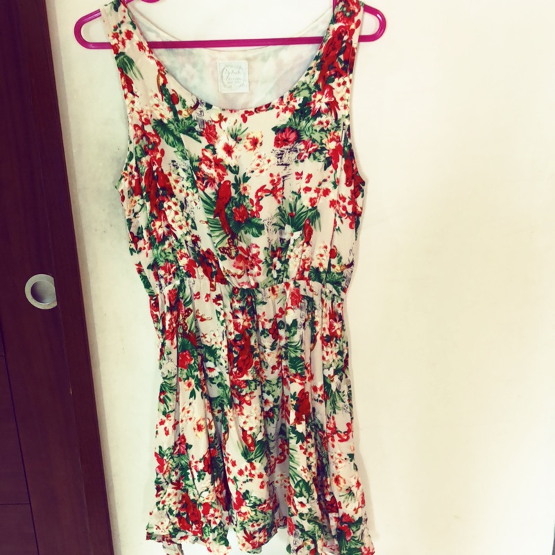 沖繩品牌🇯🇵 Splash 無袖熱帶花卉洋裝