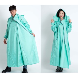 【奧德蒙 官方商品】去去雨水走斜開雙拉鍊專利連身式雨衣 蒂芬妮綠 OUTPERFORM 臺中倉儲