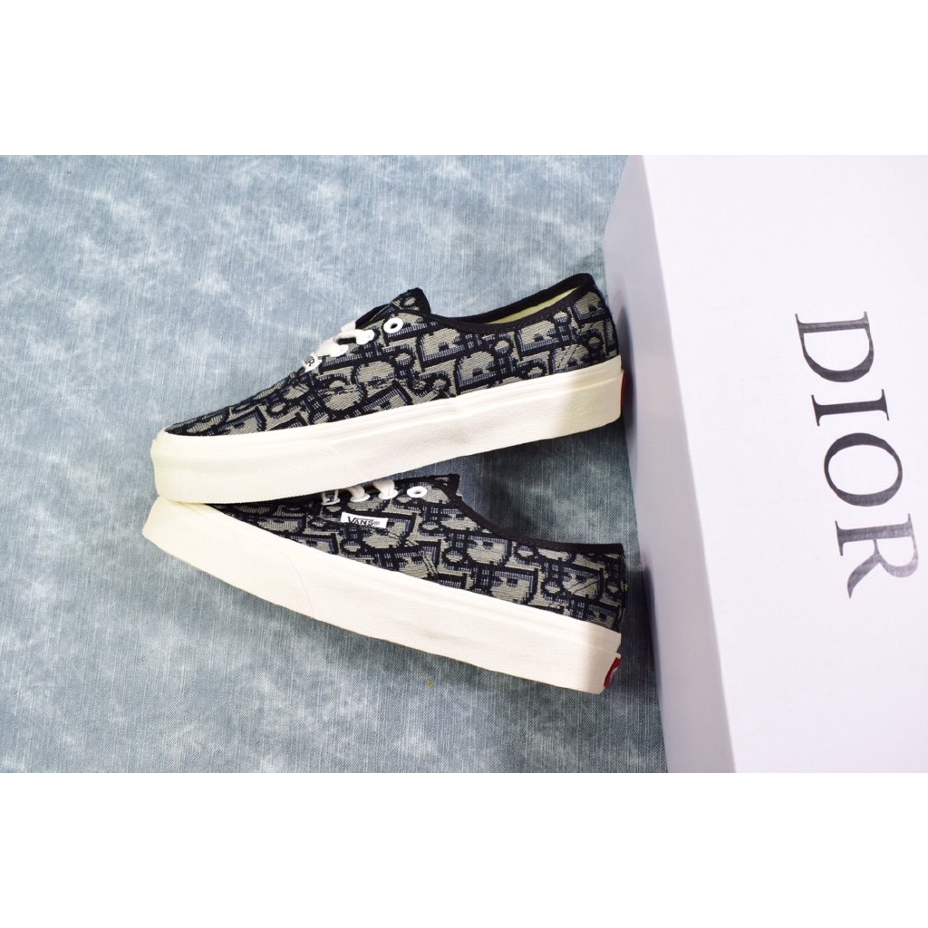 Vans X Dior男女鞋高端支線低幫百搭休閒帆 
