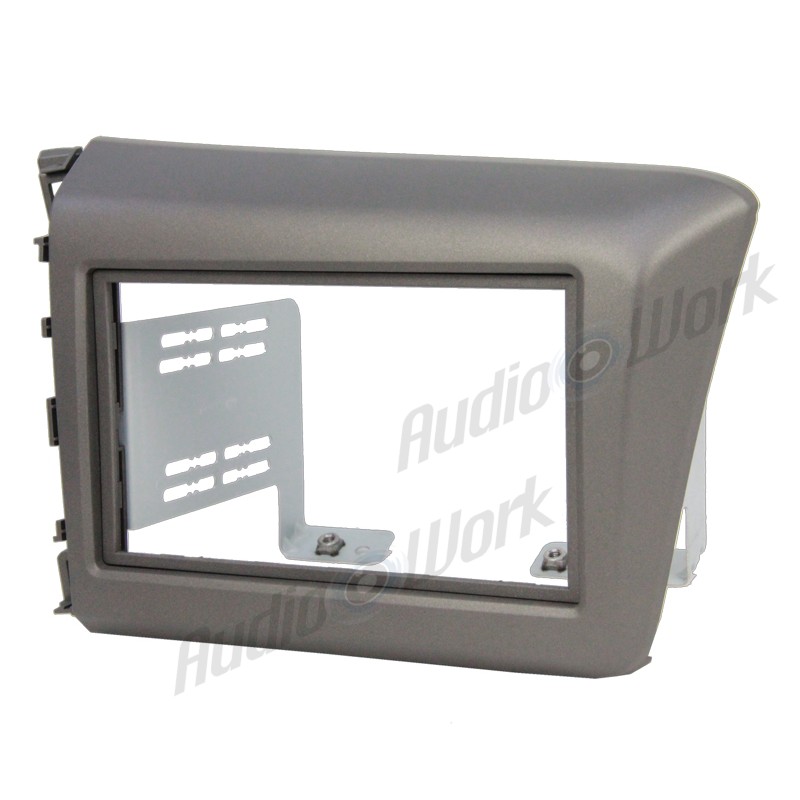 AudioWork HONDA 面板 本田 Civic 9代 (灰)HA-1518TG 2DIN 音響主機面板框
