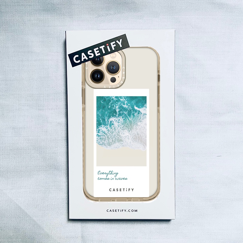 Casetify X 海浪米色手機殼 IPhone 14 13 12 11 Pro MAX Mini XS MAX XR