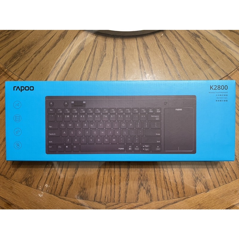 Rapoo 雷柏 K2800 無線觸控鍵盤 touchpad 觸控滑鼠 全新公司貨 小鍵盤 二合一 注音 電視