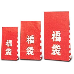 ☆╮Jessice 雜貨小鋪 ╭☆ 日本進口 新年 春節 包裝用品 紙袋 大紅 立體 福袋  限量版 100入