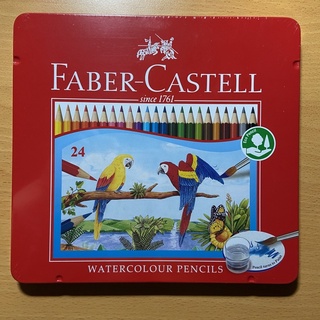 Faber-Castell 紅色系 水性色鉛筆24色 全新無拆封 免運