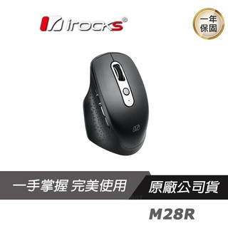 I-Rocks 艾芮克 M28R 靜音滑鼠/2.4G無線/人體工學/靜音按鍵DPI切換/內建充電電池 PCHOT