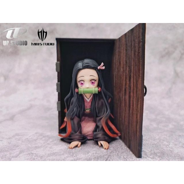 。☆哞哞小舖☆。鬼滅之刃 UP Art &amp; MINI 聯名作品 竈門禰豆子 GK 雕像 港版 約9CM