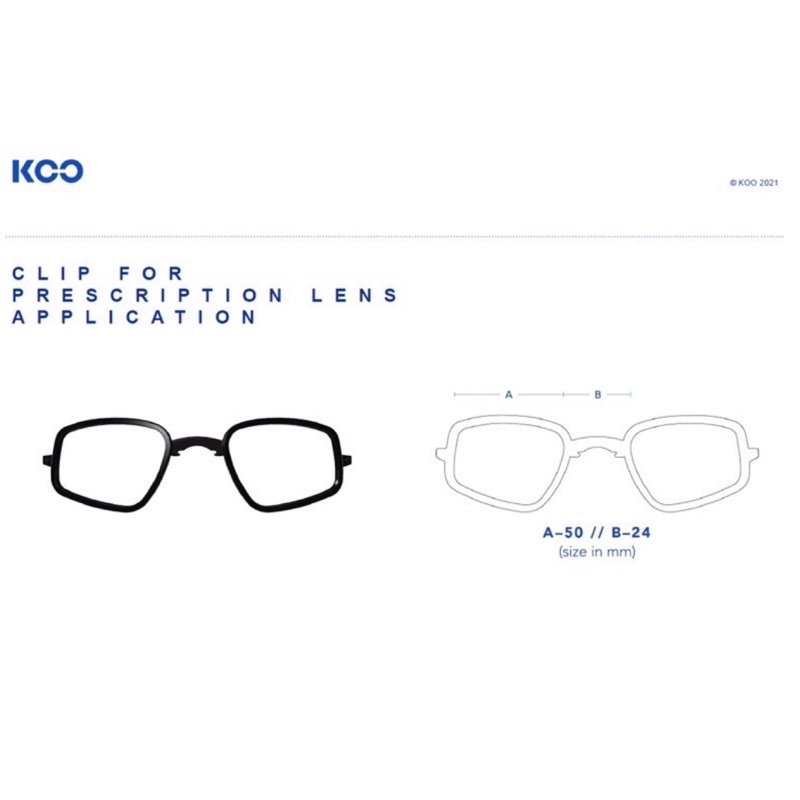 KOO Optical Clip for Demos / Spectro Sunglasses 太陽眼鏡近視框