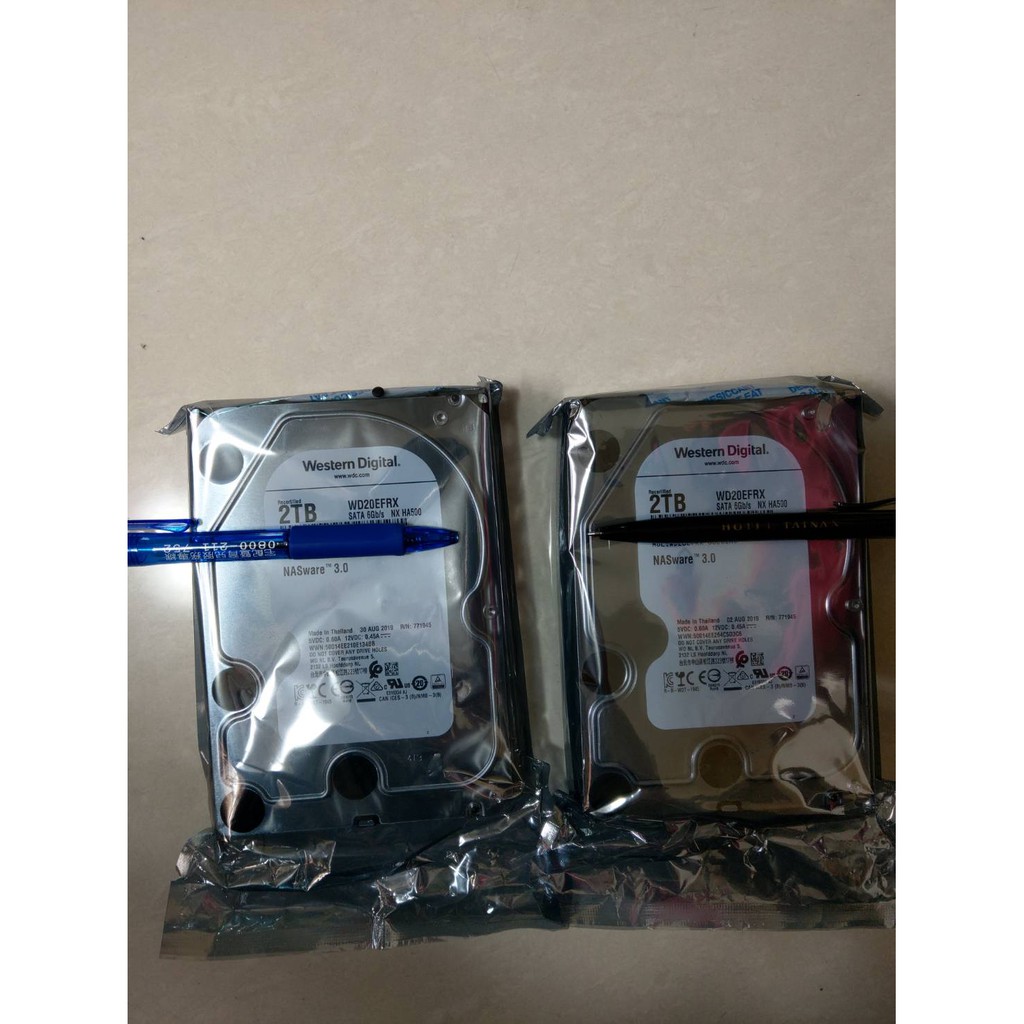 WD威騰 紅標NAS專用碟  2TB  3.5吋硬碟二顆（全新未拆）