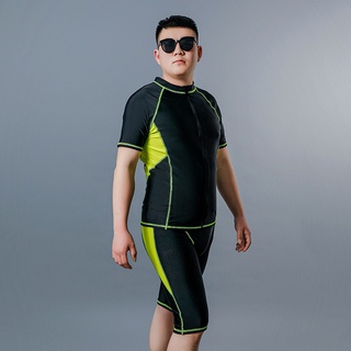 泳衣男士訓練游泳服成人分體大尺碼泳褲防晒游泳套裝男