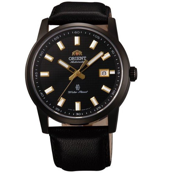 ORIENT 東方錶 黑面金針皮帶機械錶 日期顯示 藍寶石水晶鏡面 41mm FER23001B 台灣公司貨保固一年