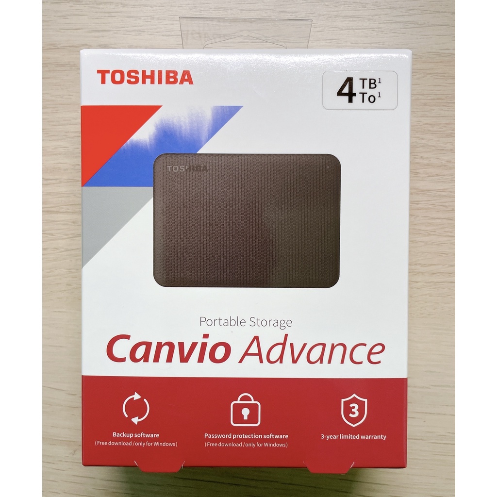 TOSHIBA Canvio Advance V10 4TB 2.5吋行動硬碟-黑