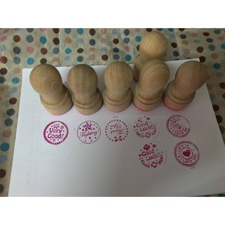 印章 圓形 塗鴉 原木 ZAKKA 手作 手創 手帳本 日記 卡片 可愛 文具
