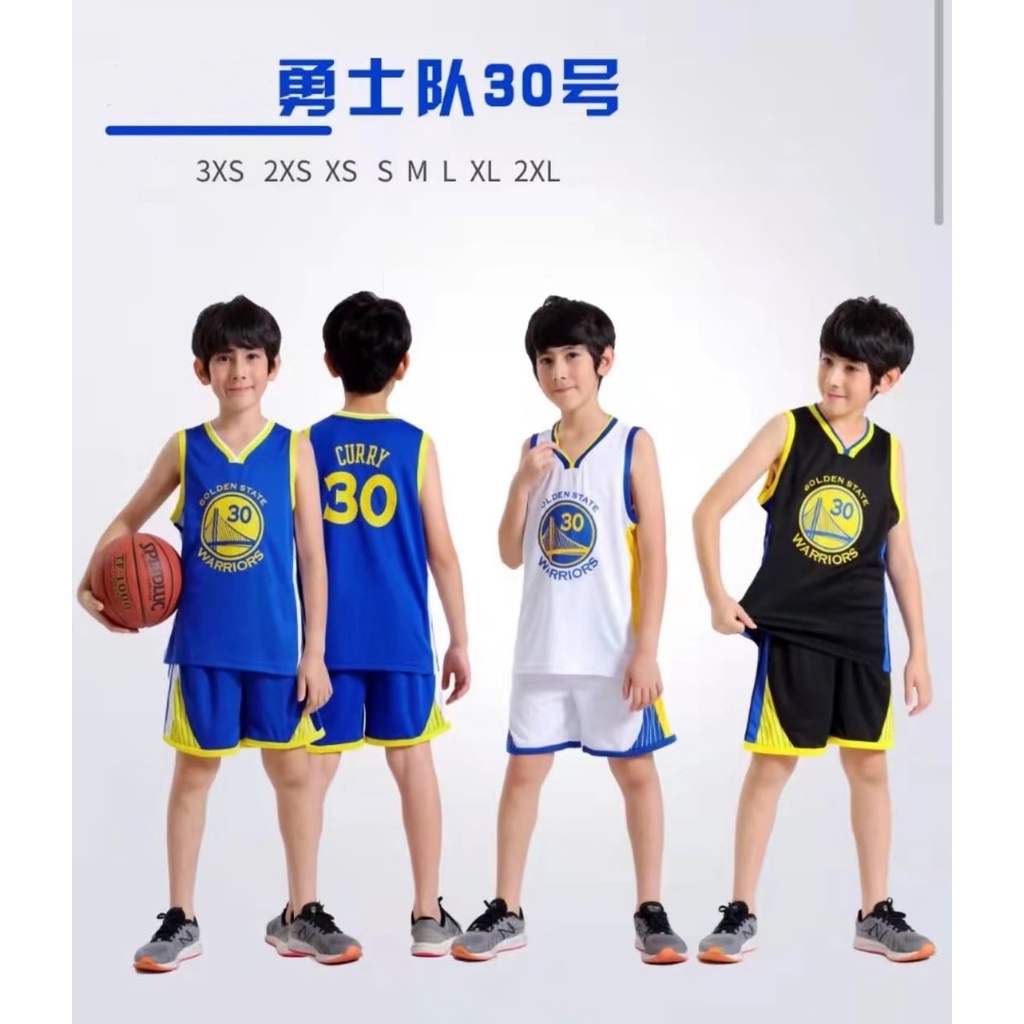 籃球服 兒童成人球服套裝 庫裡球衣 勇士隊 成人籃球衣 30號 CURRY 籃球服 比賽服 NBA球衣 庫里運動套裝