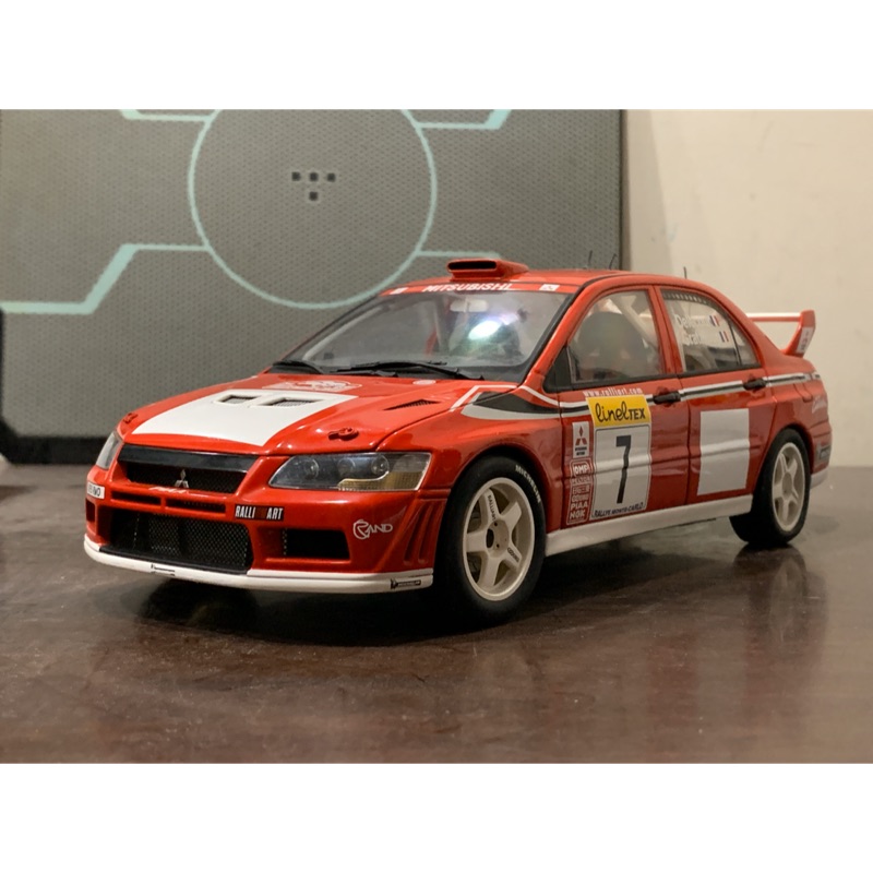 AUTOart 1:18 Mitsubishi Lancer EVO VII WRC #7 [無盒微瑕]