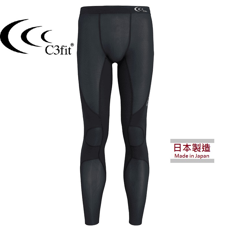 日本製C3fit 男款壓縮長褲 Impact Air-3F14127 跑步褲 登山 越野 瑜珈 工作 戶外運動 超輕量