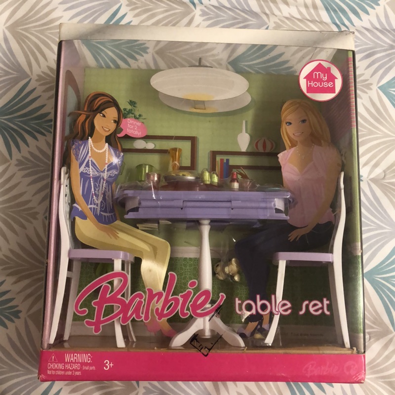 芭比娃娃系列玩具 餐桌椅 出清