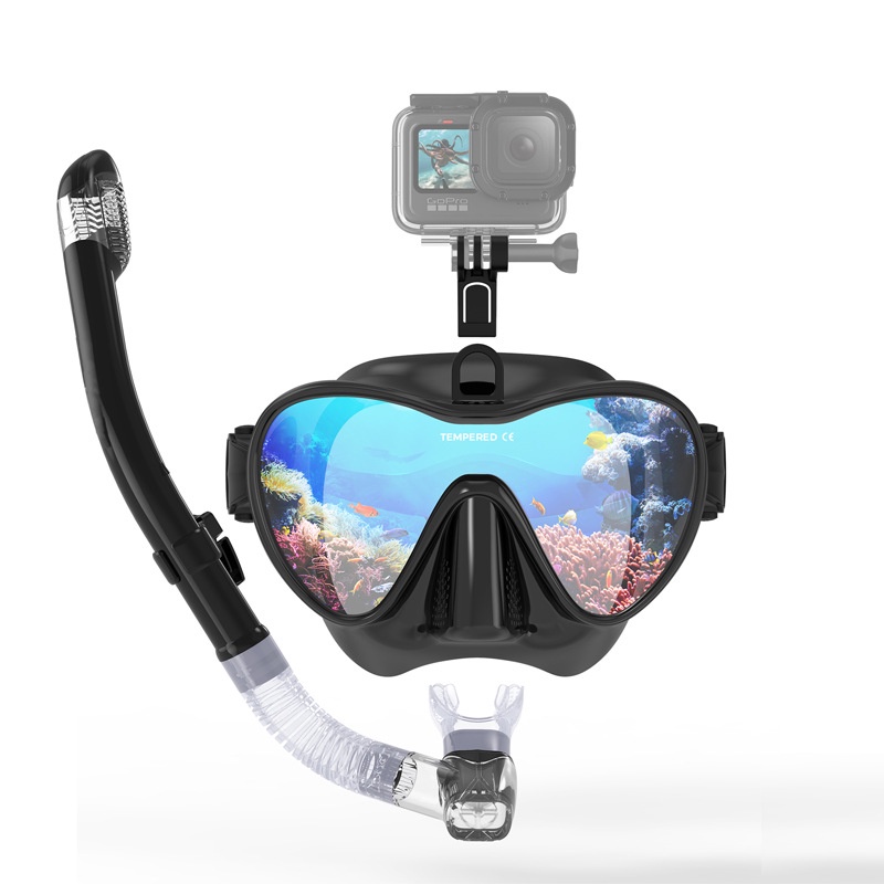 潛水鏡gopro支架浮潛套裝自由潛水鏡浮潛面鏡游泳呼吸管潛水套裝面罩裝備專業浮潛裝備潛水蛙鏡潛水面罩 蝦皮購物