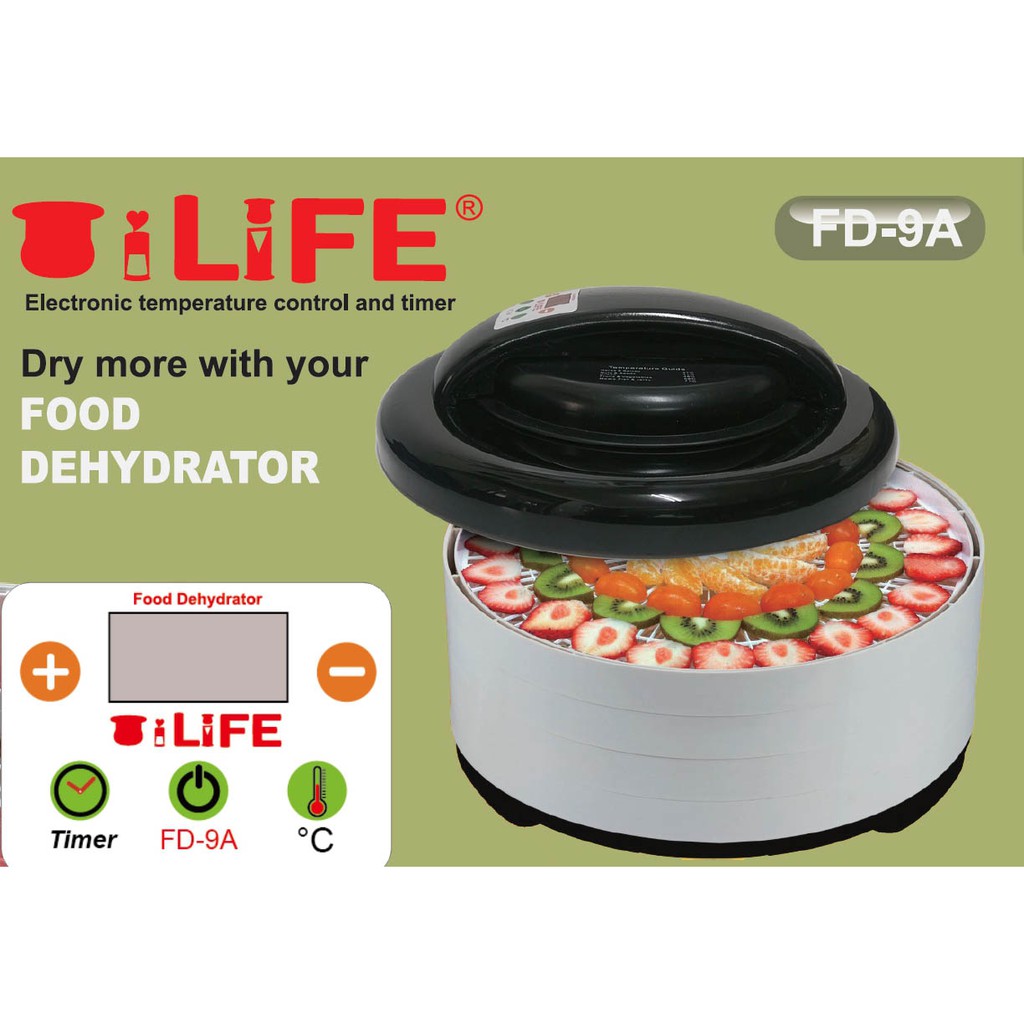 變頻三合一 iLiFE食物乾燥機FD-9A蔬果《自由時報.中天新聞推薦--第一品牌》乾果機