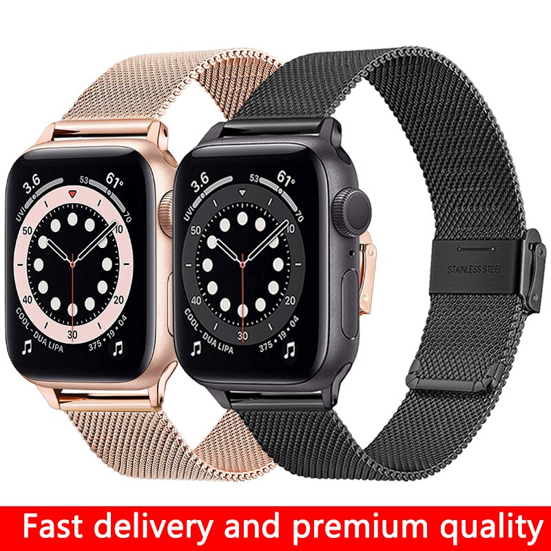 點小鋪 錶帶適用於Apple Watch 6 Se 5 4 3 44Mm 40Mm不銹鋼錶帶手鍊用於蘋果