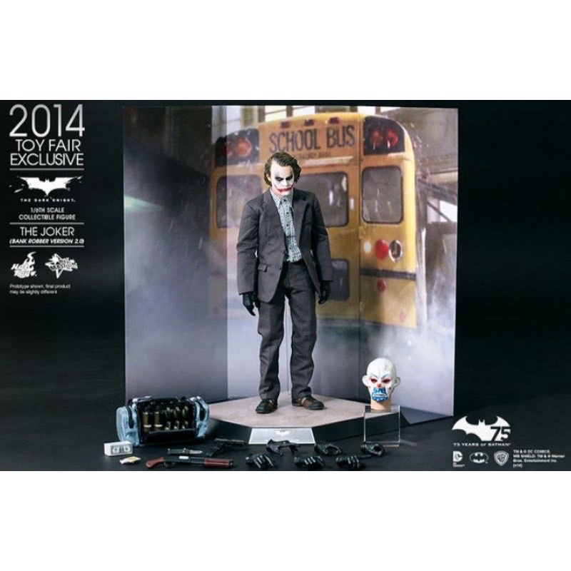 ‼️現貨‼️Hottoys mms249 黑暗騎士 小丑 Joker 搶匪版2.0  2014限定