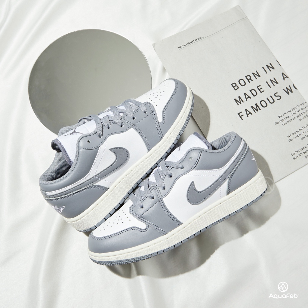 Nike Air Jordan 1 Low Vintage Grey(GS)大童灰AJ1 休閒鞋553560-053 | 蝦皮購物