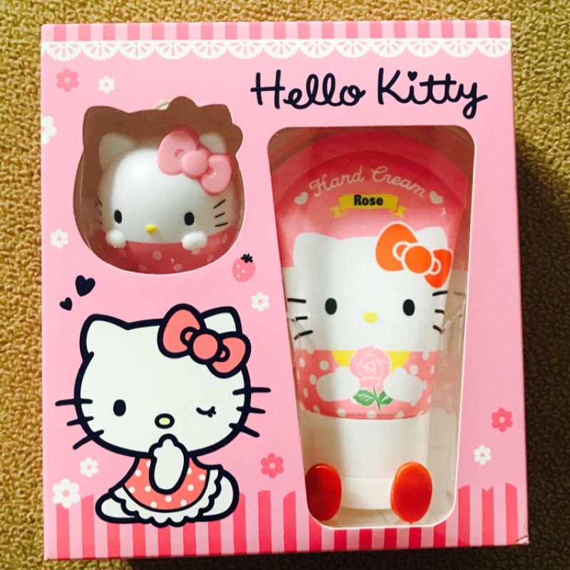 三麗鷗Hello kitty 凱蒂貓護唇膏護手霜禮盒