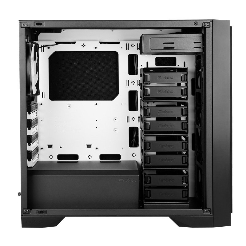 安鈦克P101/P101S 靜音中塔臺式電腦主機箱至多支持10個硬碟位標配4風扇12.8Kg大空間Antec