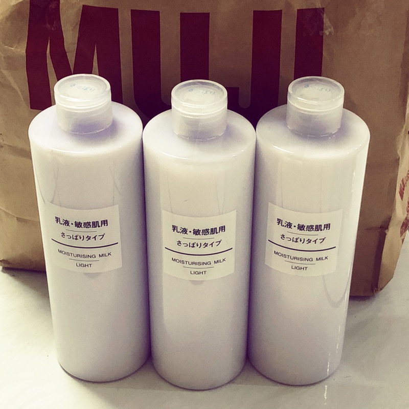 「現貨當天出」代購品項：無印良品 MUJI 敏感肌乳液 清爽/保濕 400g