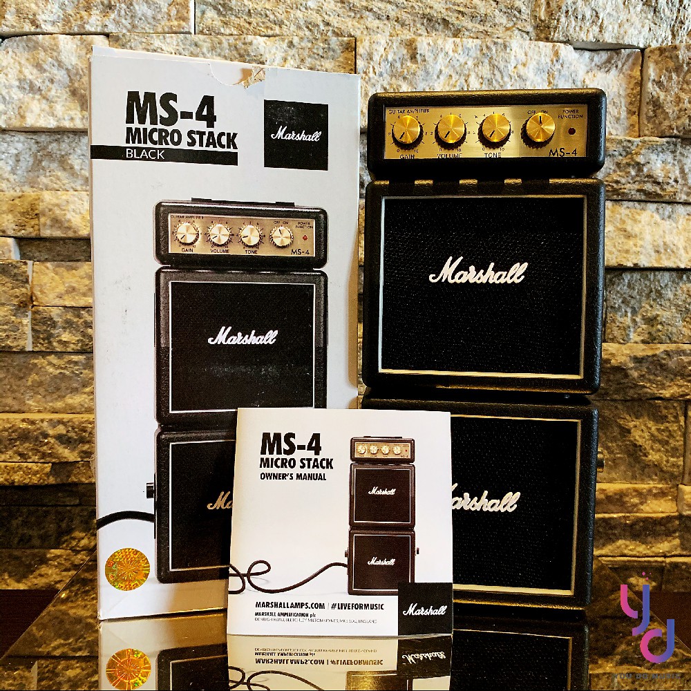 最後三台 贈導線 Marshall MS-4 MS4 電 吉他 雙層 迷你 音箱 AMP 1瓦 可接 耳機  MG