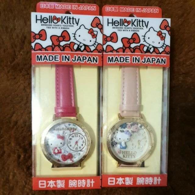 全新正品日本製造三麗鷗手錶hello Kitty 日本限定腕時計立體圖案手錶精品手錶破盤價 蝦皮購物