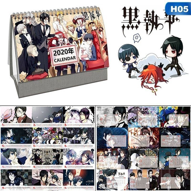 Naruto Qingaqing 銷售 年動漫日曆火影忍者書桌日曆每日計劃表計劃者年度議程家庭 蝦皮購物