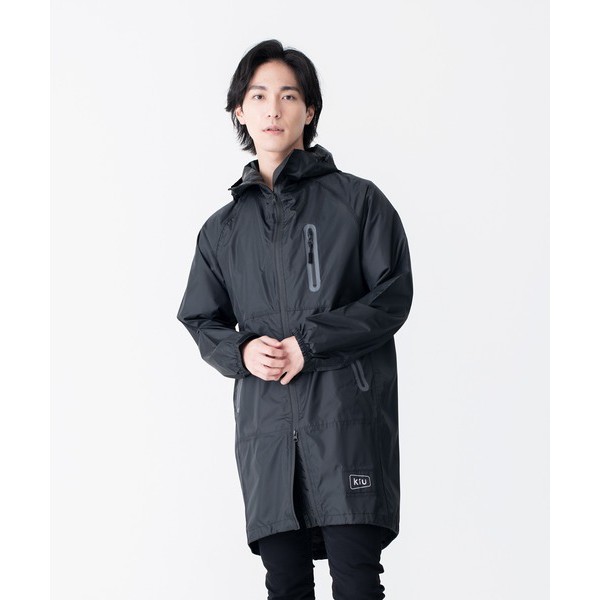 【現貨】KiU 日本正版 RAIN ZIP UP 輕量雨衣 一件式 拉鍊式 附收納袋 防風雨衣