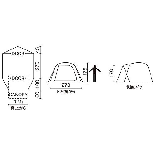 アウトドア テント/タープ 日本 Coleman Tent BC Cross Dome 270 野營 帳篷 露營 4-5人用 2000038429