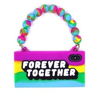 【Candies】彩虹系列 FOREVER TOGETHER手提包 - 適用iPhone X／XS