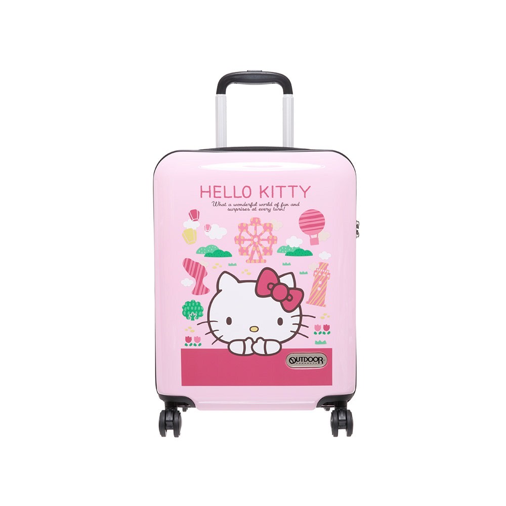 免運附折扣券 ✨帝安諾-OUTDOOR Hello Kitty 聯名款 行李箱 20吋 粉紅色 ODKT21A19PK