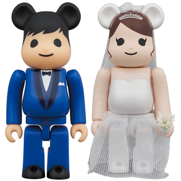 全新現貨未拆正品 BE@RBRICK BEARBRICK 100% 庫柏力克熊 グリーティング結婚 4 PLUS