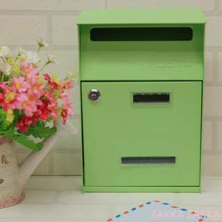 [HOME] 信箱 馬卡龍綠 POST 郵箱 信件箱 雙投信口 郵箱 超取限2件信箱