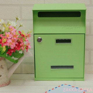 [HOME] 信箱 馬卡龍綠 POST 超取蝦皮限2件信箱 雙投信口 郵箱 信件箱