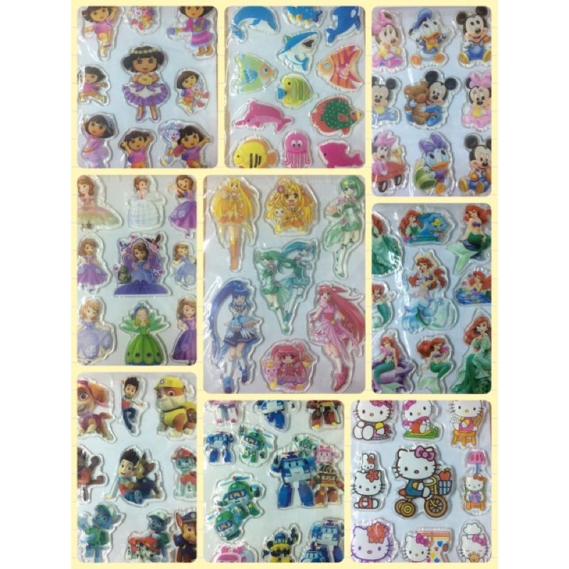 現貨果凍貼紙果凍貼可愛圖案可於平滑面 重覆撕貼a F 蝦皮購物