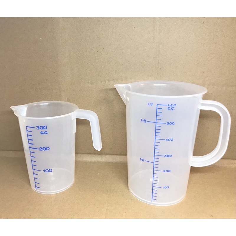 塑膠量杯 藍刻300ml-3L 塑膠燒杯 塑膠有柄量杯 塑膠有柄燒杯 有柄量杯