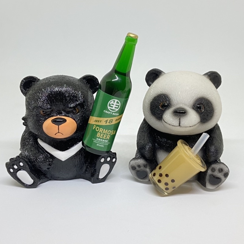 【福滿門】蝦皮獨家/冰箱貼/擺飾/台灣黑熊/熊讚/熊貓/磁鐵/吸鐵/18天/福牛/花露水/台啤/Q版神明/公仔/貓熊