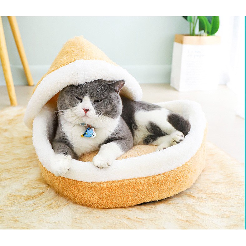 台灣寄出 狗窩 狗床 寵物床 貓窩 睡窩 寵物房子 漢堡造型窩 銅鑼燒窩 貝殼窩 可拆洗唷!超暖活的喔~寵物墊